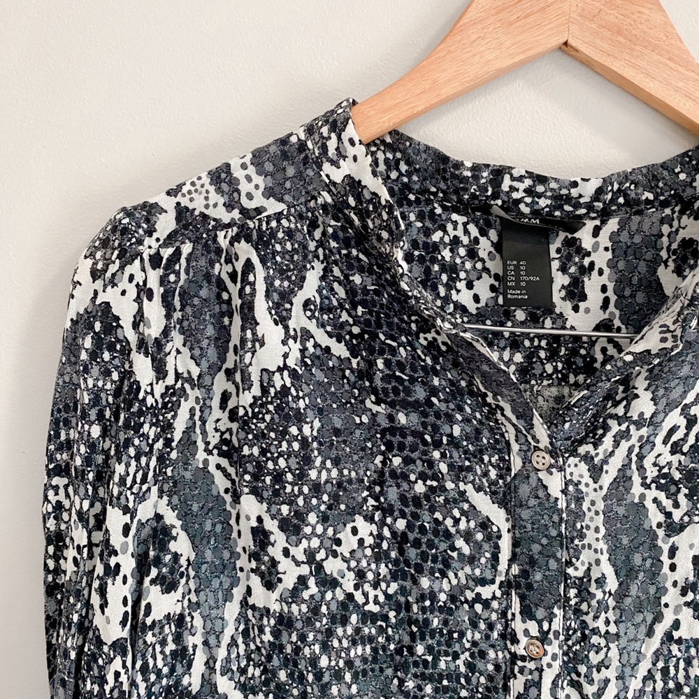 Snake Print Blouse